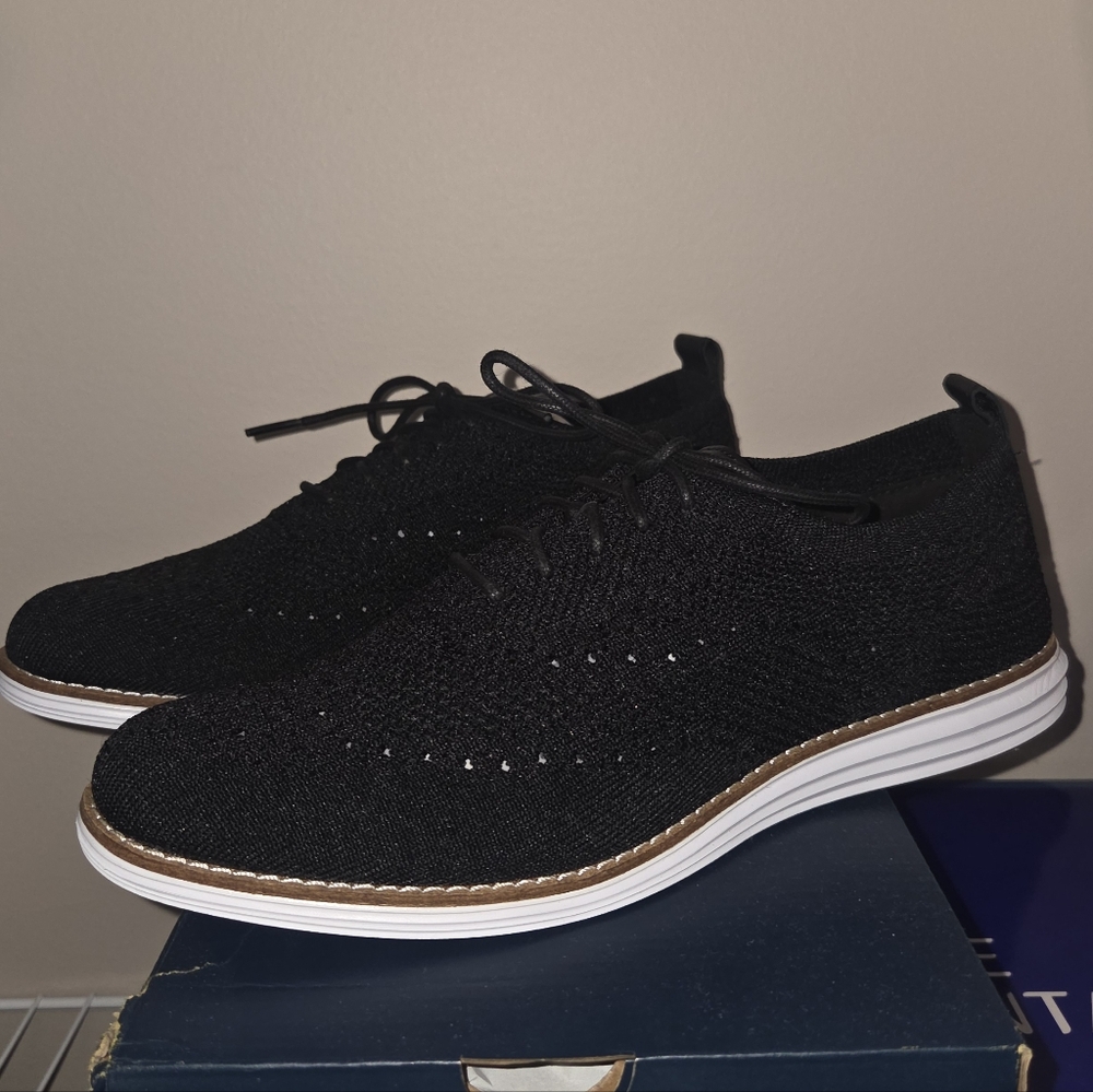 Cole Haan Black Knit Shoes
